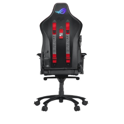 ASUS ROG Chariot X Ã¨ una sedia gaming nera di alta qualitÃ  con illuminazione RGB. Offre comfort ergonomico grazie al design regolabile e all'imbottitura ad alta densitÃ  per lunghe sessioni di gioco. Power Bank non incluso